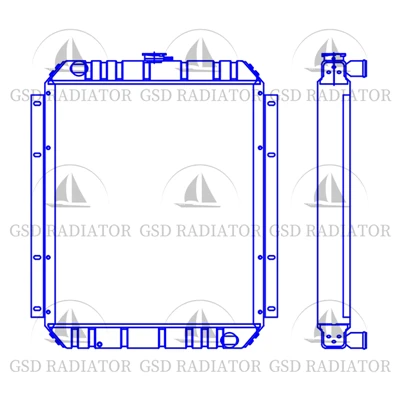 Tochaltóir Cat Ardchaighdeáin E200B EL200B RADIATOR 099-3559 096-0747
